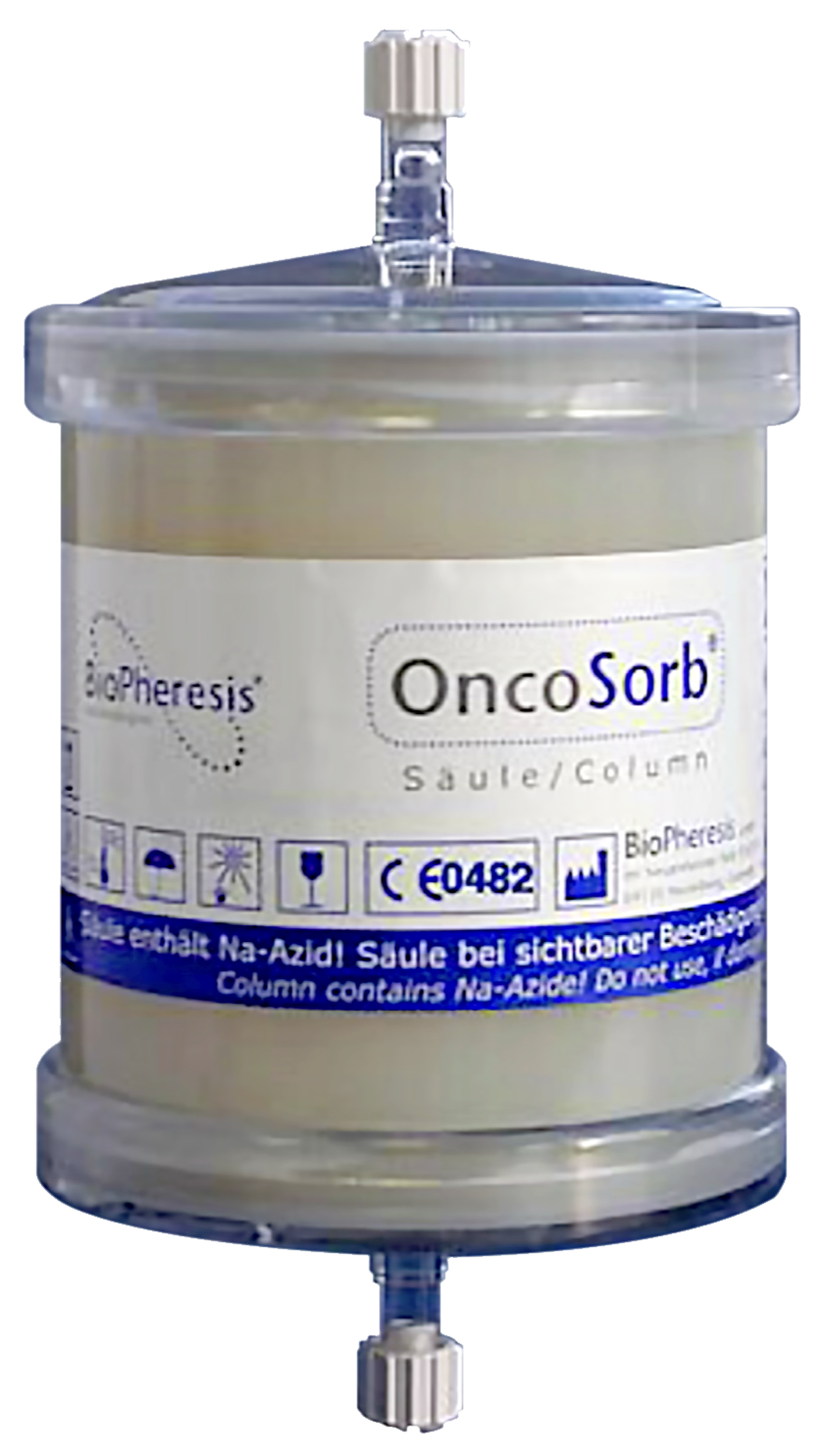 OncoSorb affinity column used in Immune Pheresis